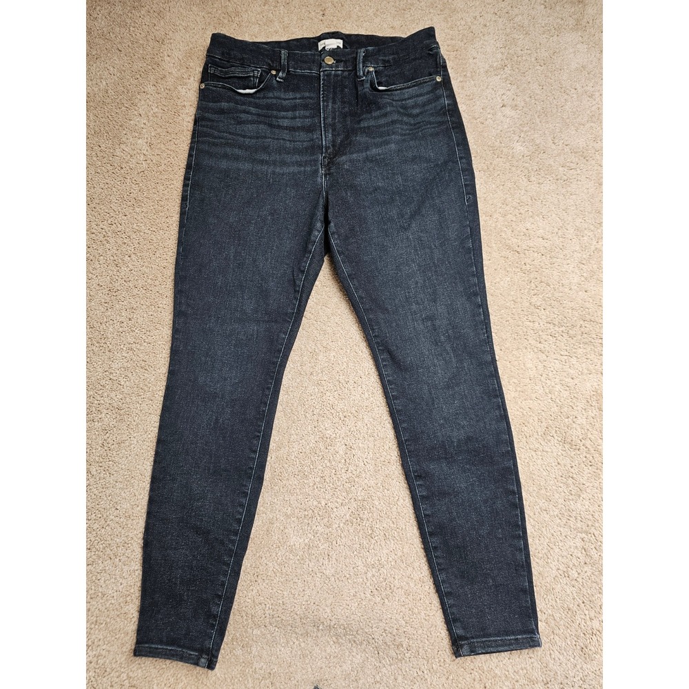 Good American Always Fits Good Waist Skinny Jeans Dark Wash Size 14-18 GL228CDT